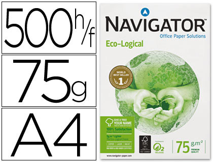 PAPIER NAVIGATOR MULTIFONCTION CO-LOGICAL A4 75G/M2 BLANCHEUR 169 OPACIT 93 RIGIDIT 180 500 FEUILLES