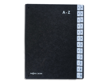 TRIEUR DURABLE ALPHABTIQUE 24 TOUCHES A4+ DOS EXTENSIBLE COUVERTURE EN CARTON SOLIDE SANS PVC